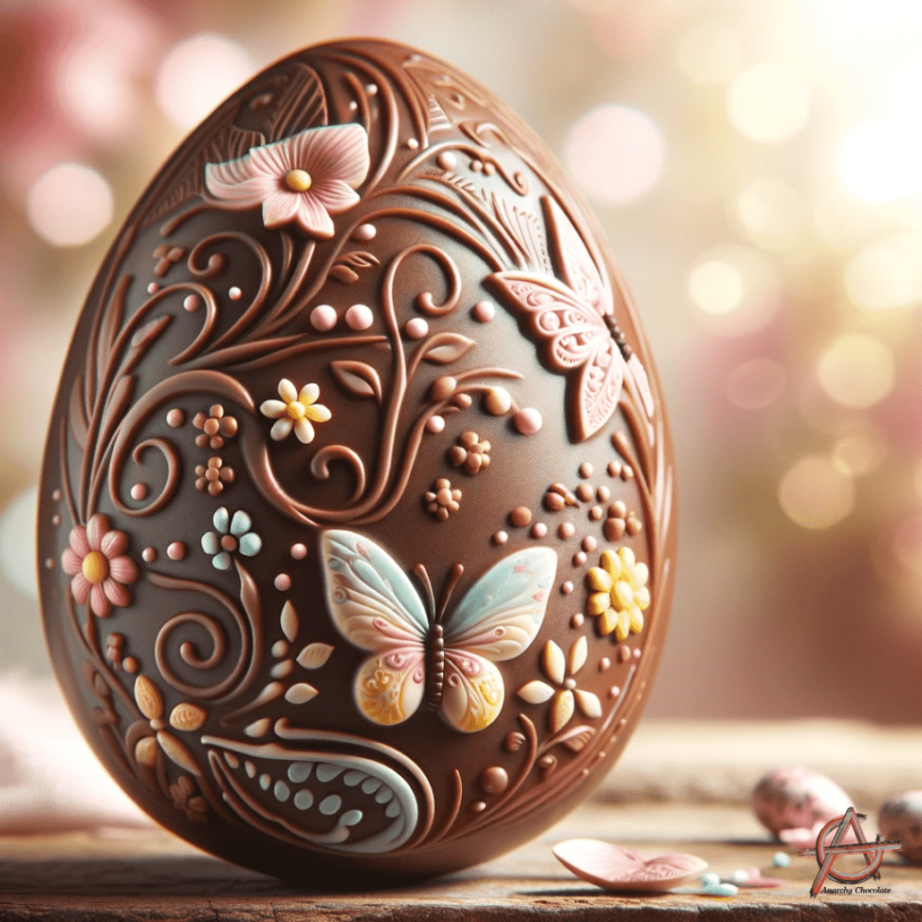 Home made chocolate Easter Egg